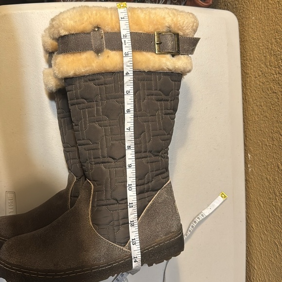 BEARPAW Nikiski Winter Snow Boots US WOMANS 9 Brown Warm Sheepskin/ Wool Boot - Picture 10 of 10